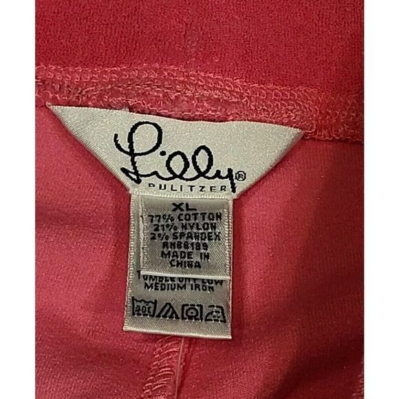 Lilly Pulitzer New Old Stock Pink Velour Keri Pants Drawstring Loungewear | XL - Picture 4 of 9